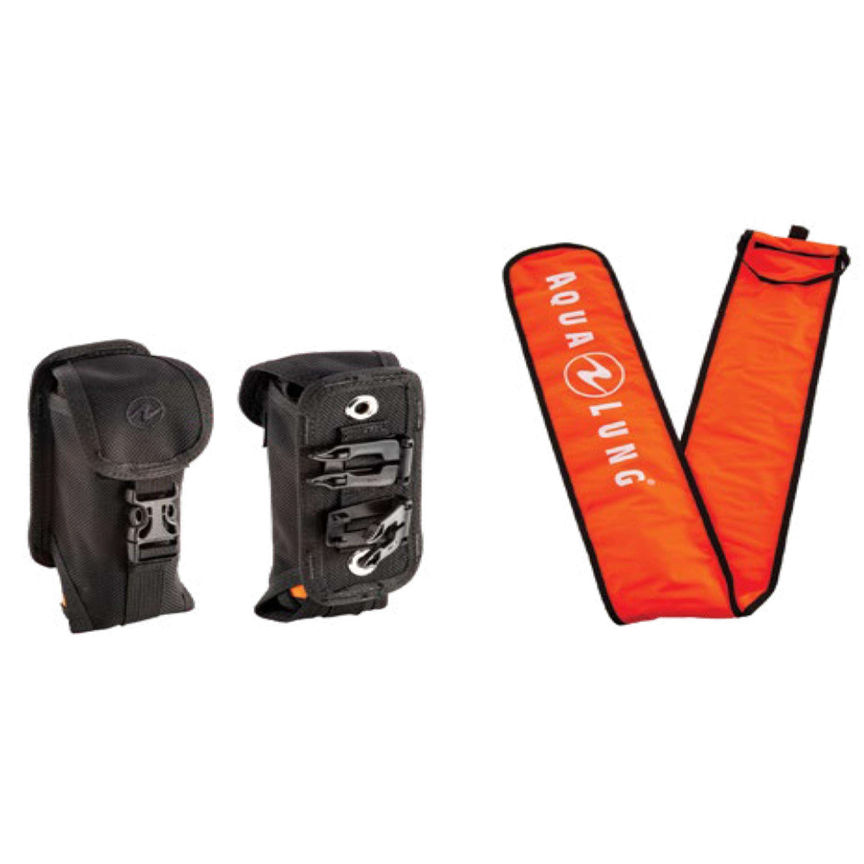 Aqualung SMB with Holster PCKGD Black/Orange-