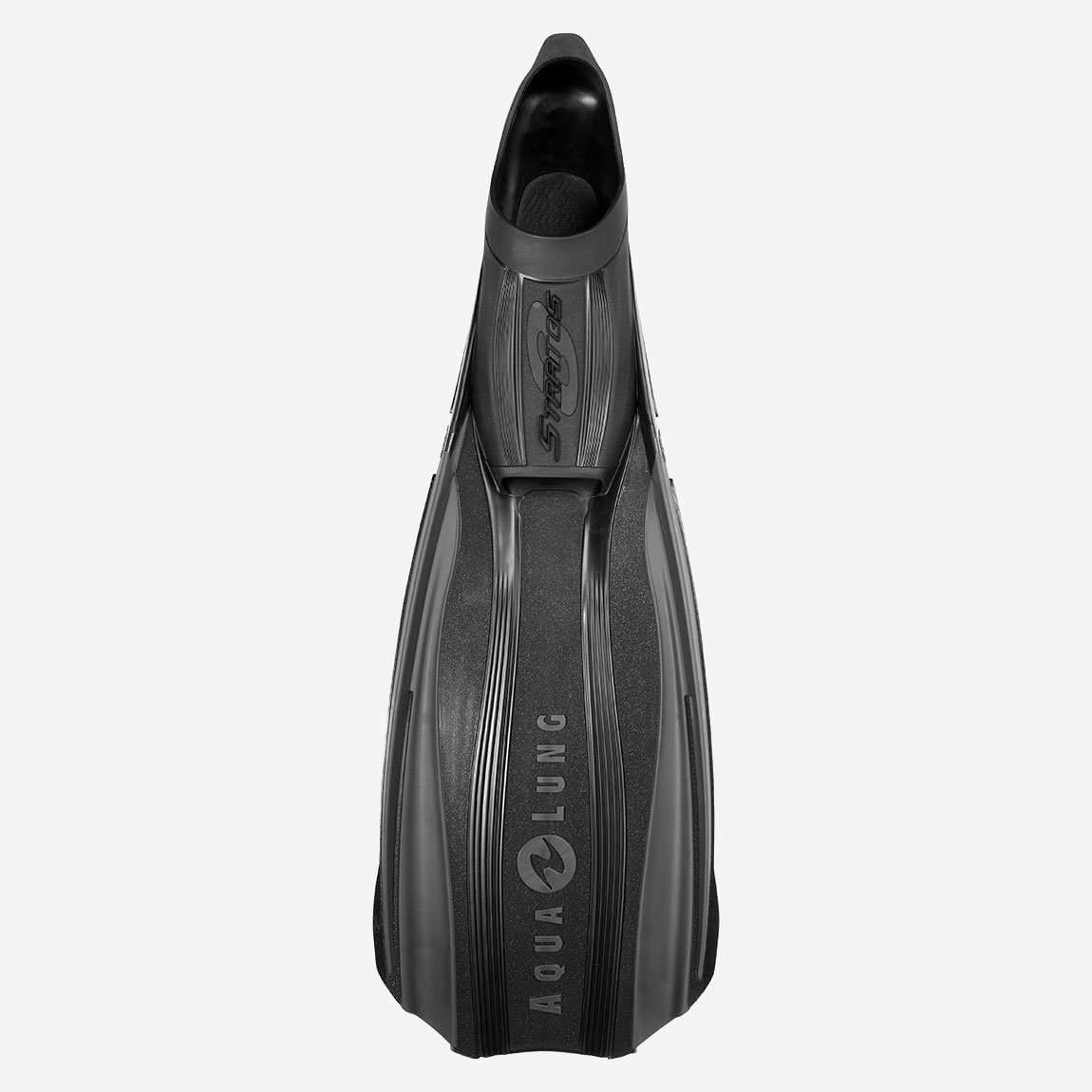 Aqualung Stratos 3 Full Foot Dive Fins-Black/Dark Grey-4-5-