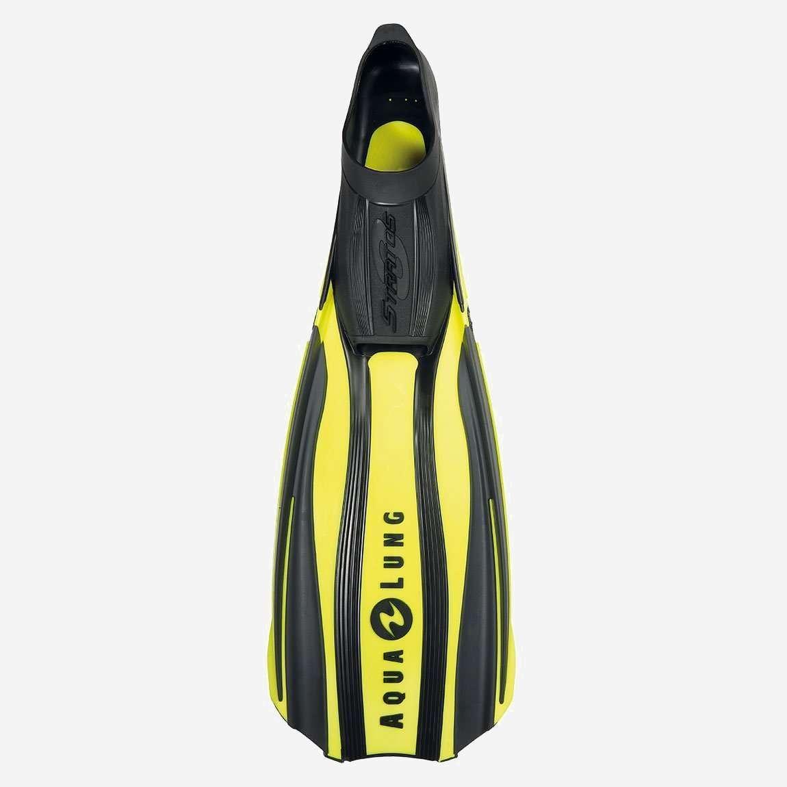 Aqualung Stratos 3 Full Foot Dive Fins-Hot Lime/Dark Grey-6-7-