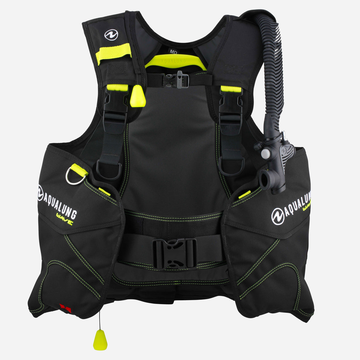 Aqualung Wave Dive BCD Black/Yellow-Black/Hot Lime-3XS-