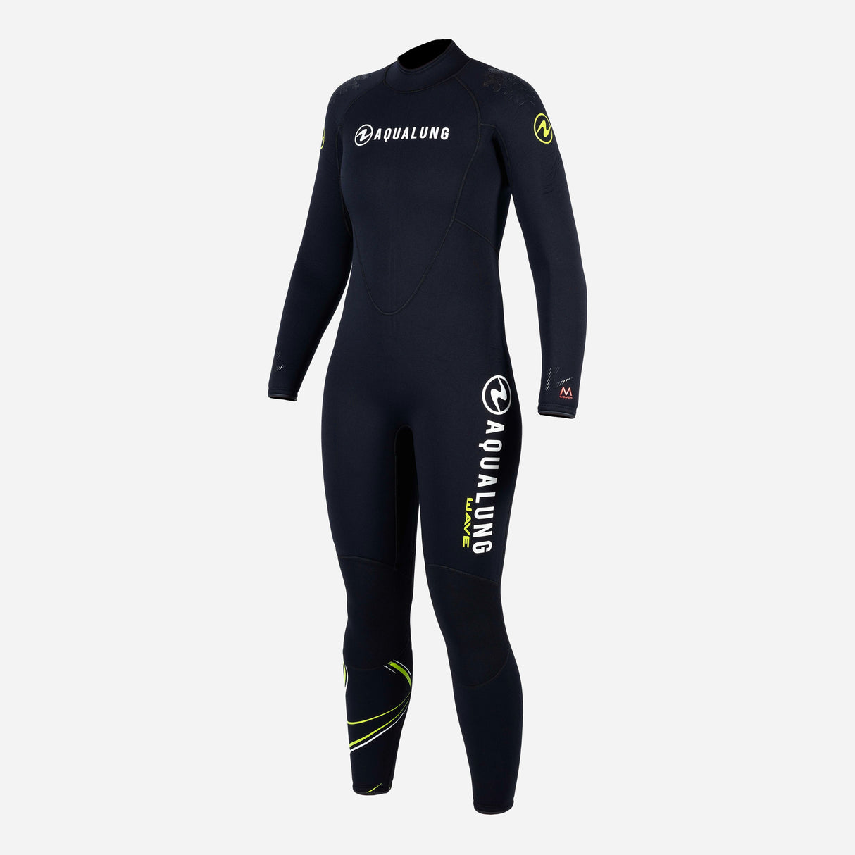 Aqualung Wave Women's Dive Jumpsuit 3mm-Black/Bright Green-XS-