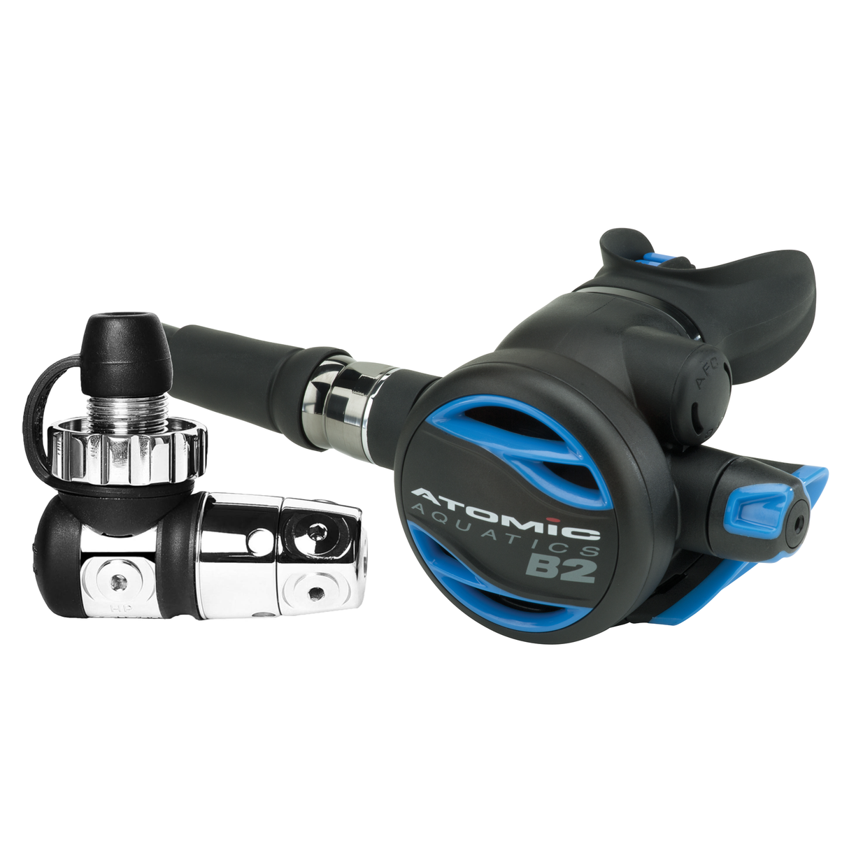 Atomic Aquatics B2 Regulator Set with Color Kit Included-Din-Royal Blue-