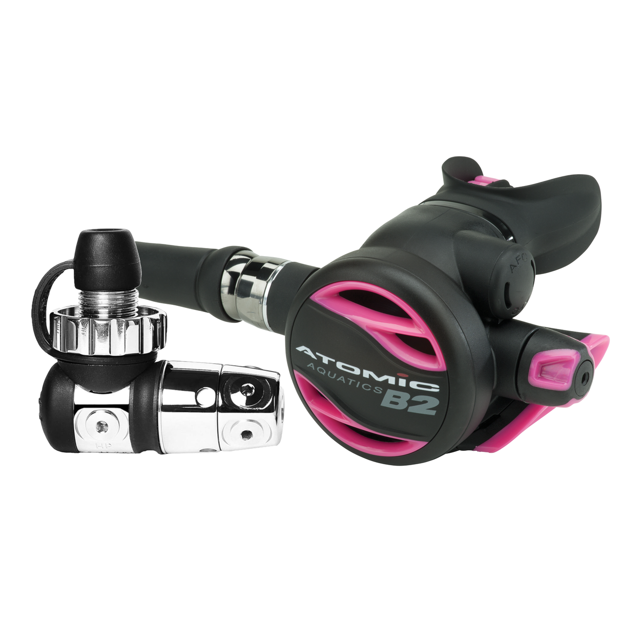 Atomic Aquatics B2 Regulator Set with Color Kit Included-Din Sealed-Pink-
