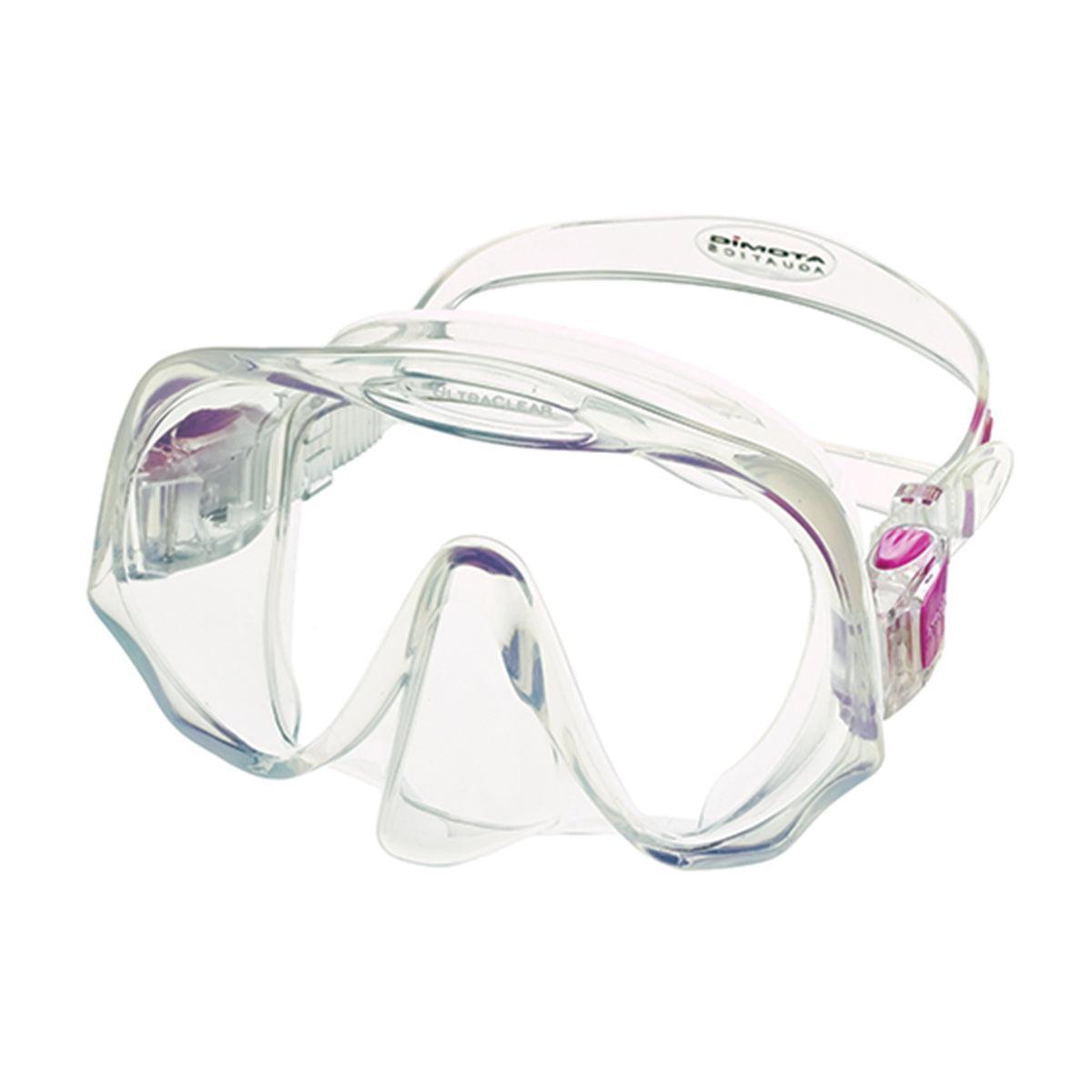 Atomic Aquatics Frameless Mask-Clear/Fuchsia-Medium-