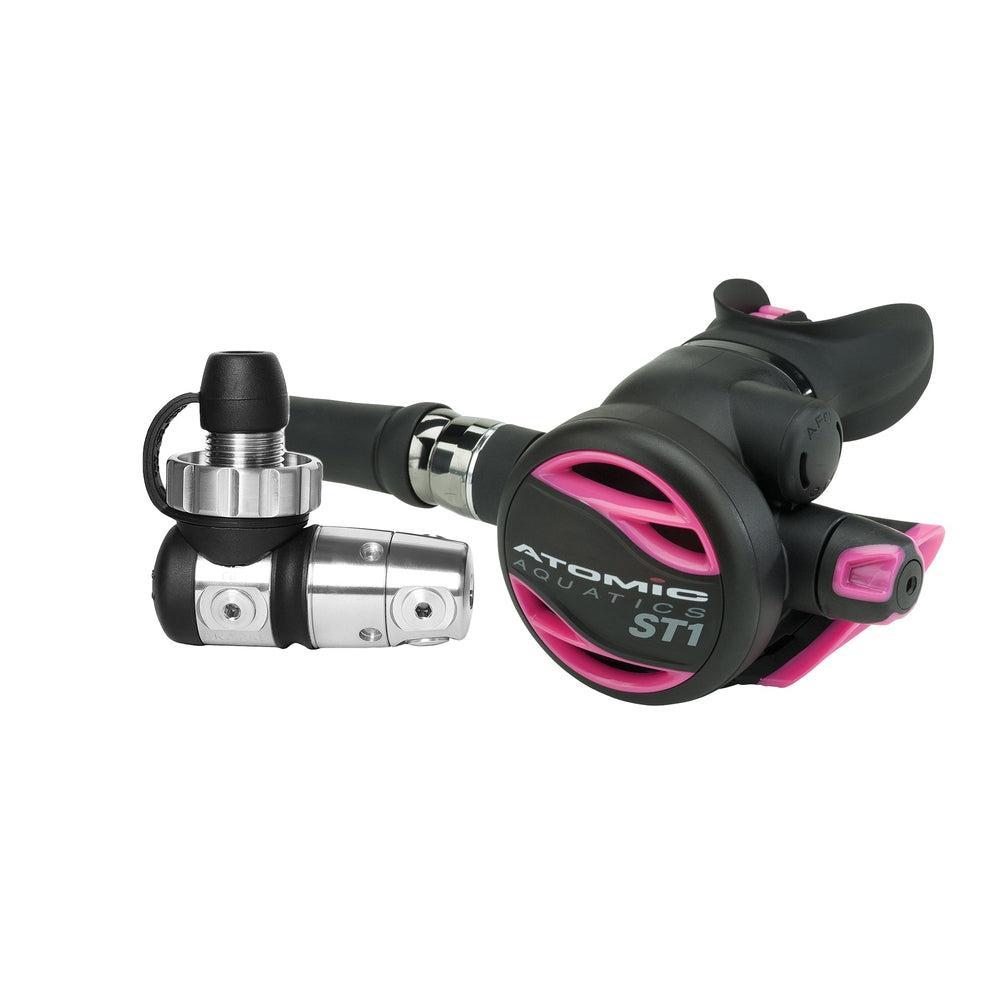 Atomic Aquatics ST1 Regulator Yoke Sealed Set w/ ST1 Color Kit Included-Din Sealed-Pink-