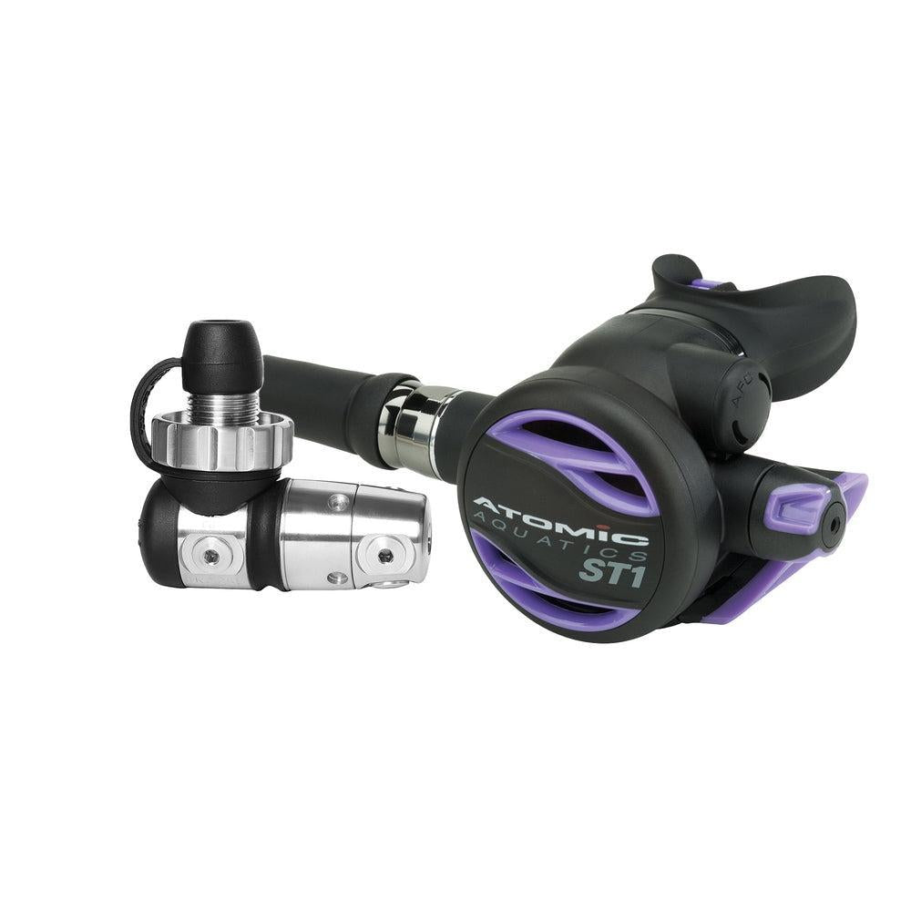 Atomic Aquatics ST1 Regulator Yoke Sealed Set w/ ST1 Color Kit Included-Din Sealed-Purple-