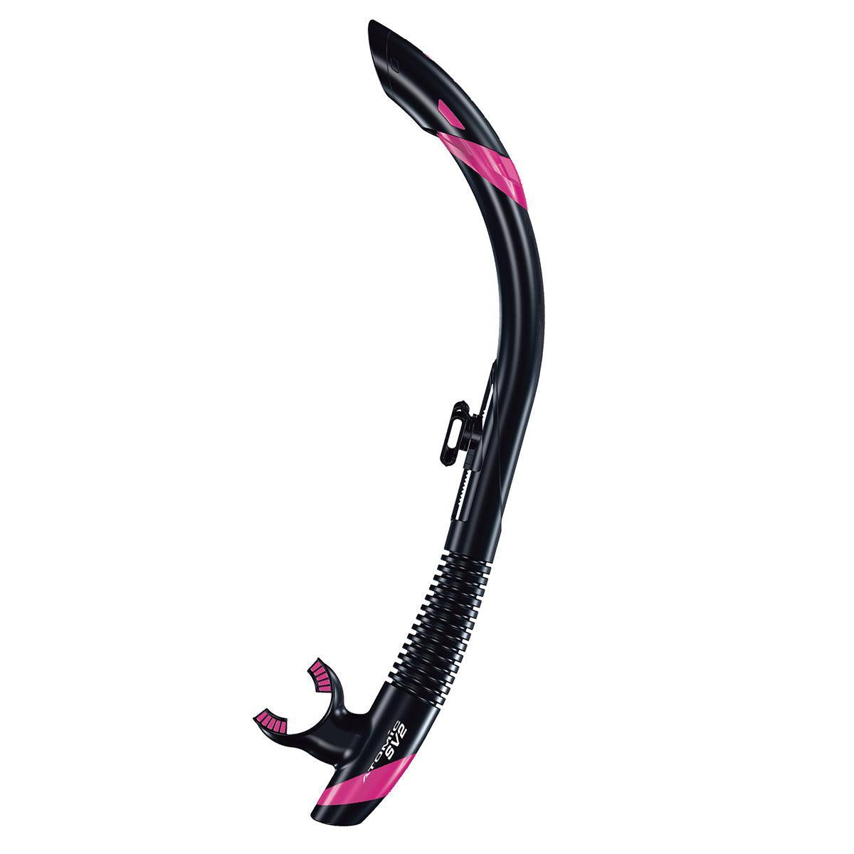 Atomic Aquatics SV2 Snorkel-Black/Fuchsia-
