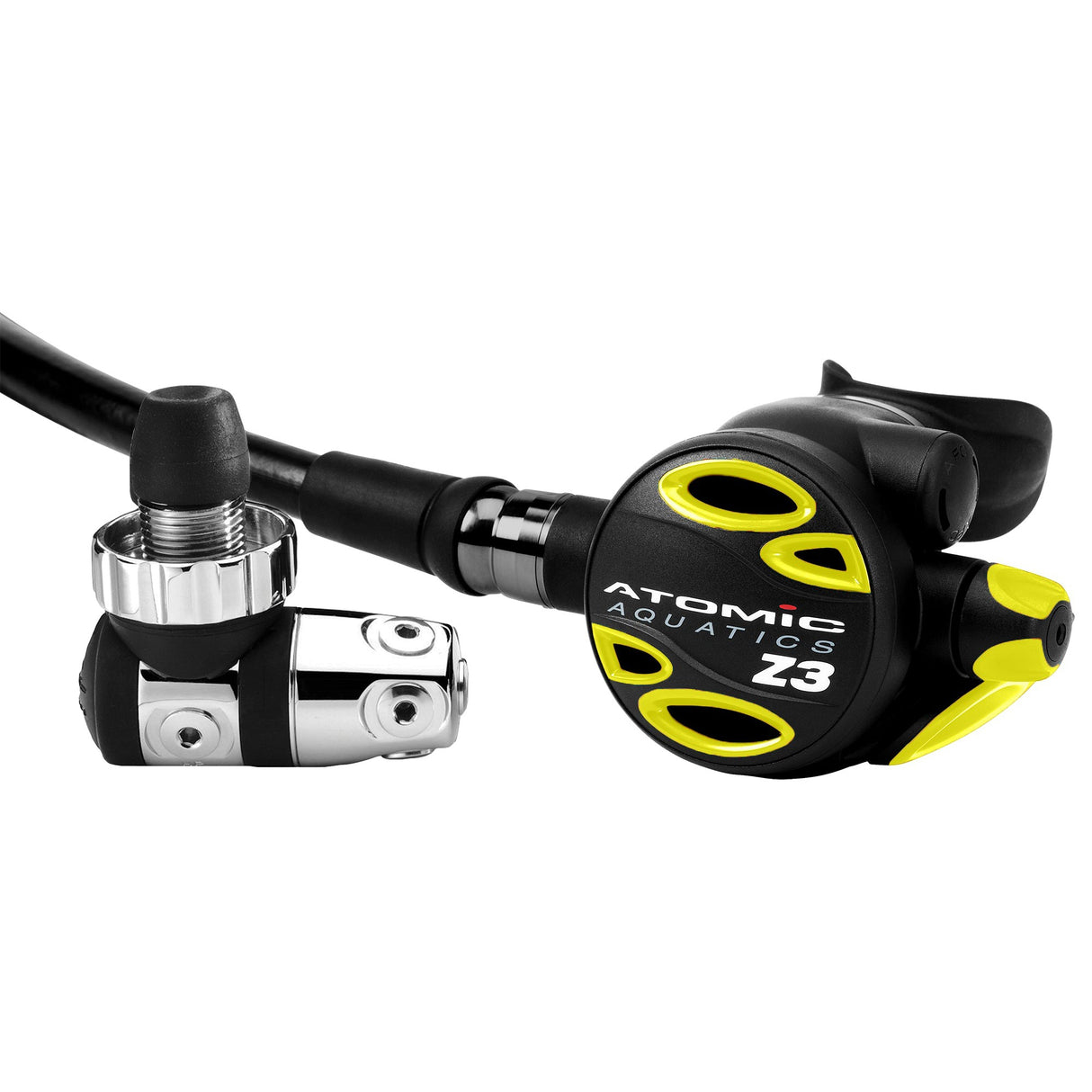 Atomic Aquatics Z3 Regulator Yoke Set with Z3 Color Kit Included-Din Sealed-Yellow-