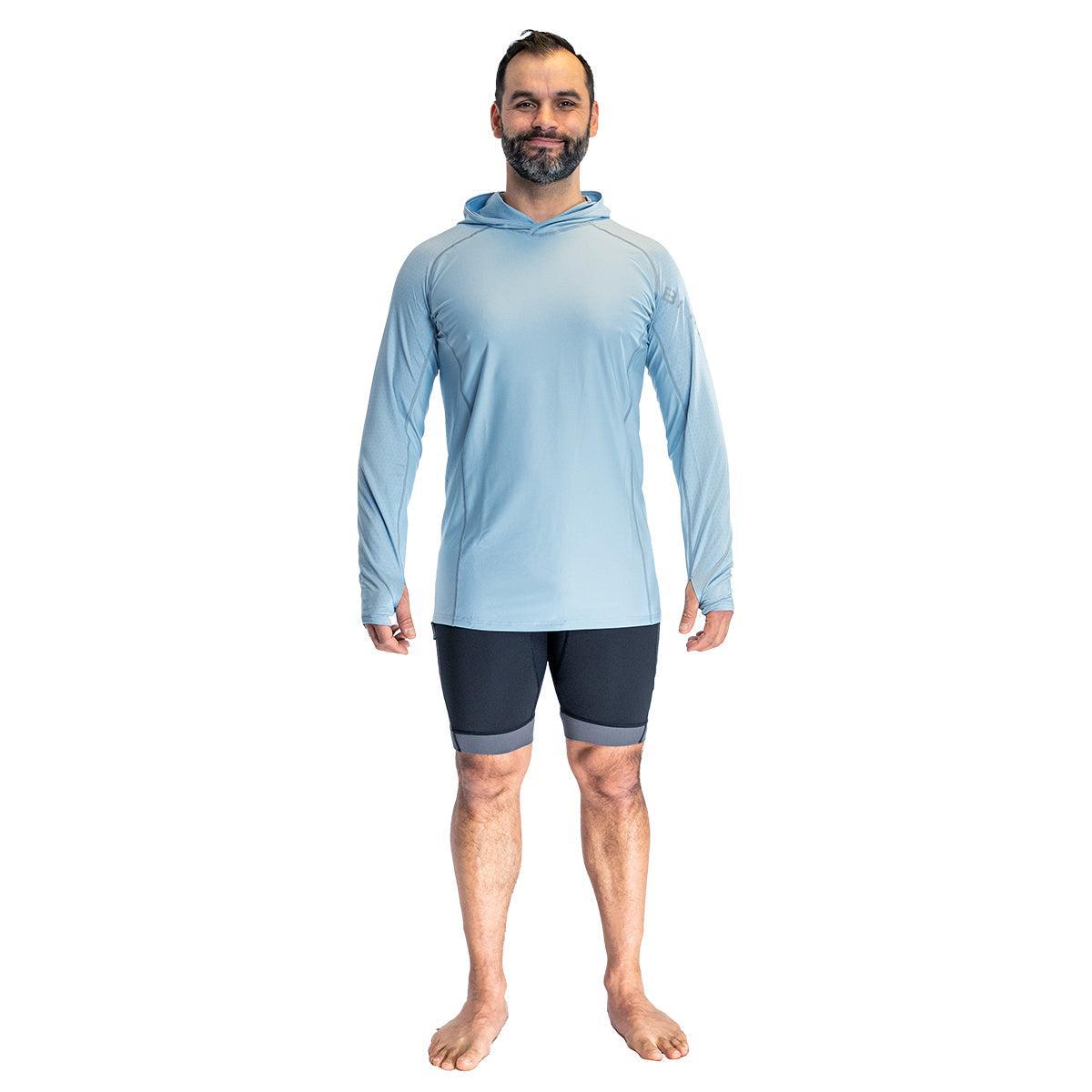 Bare Eclips Hooded Rashguard Mens Grey-