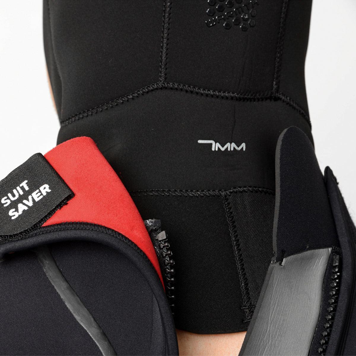 BARE Men's 7mm Velocity Ultra Full Wetsuit Package w/ FREE Wetsuit Hanger & Mask Strap-