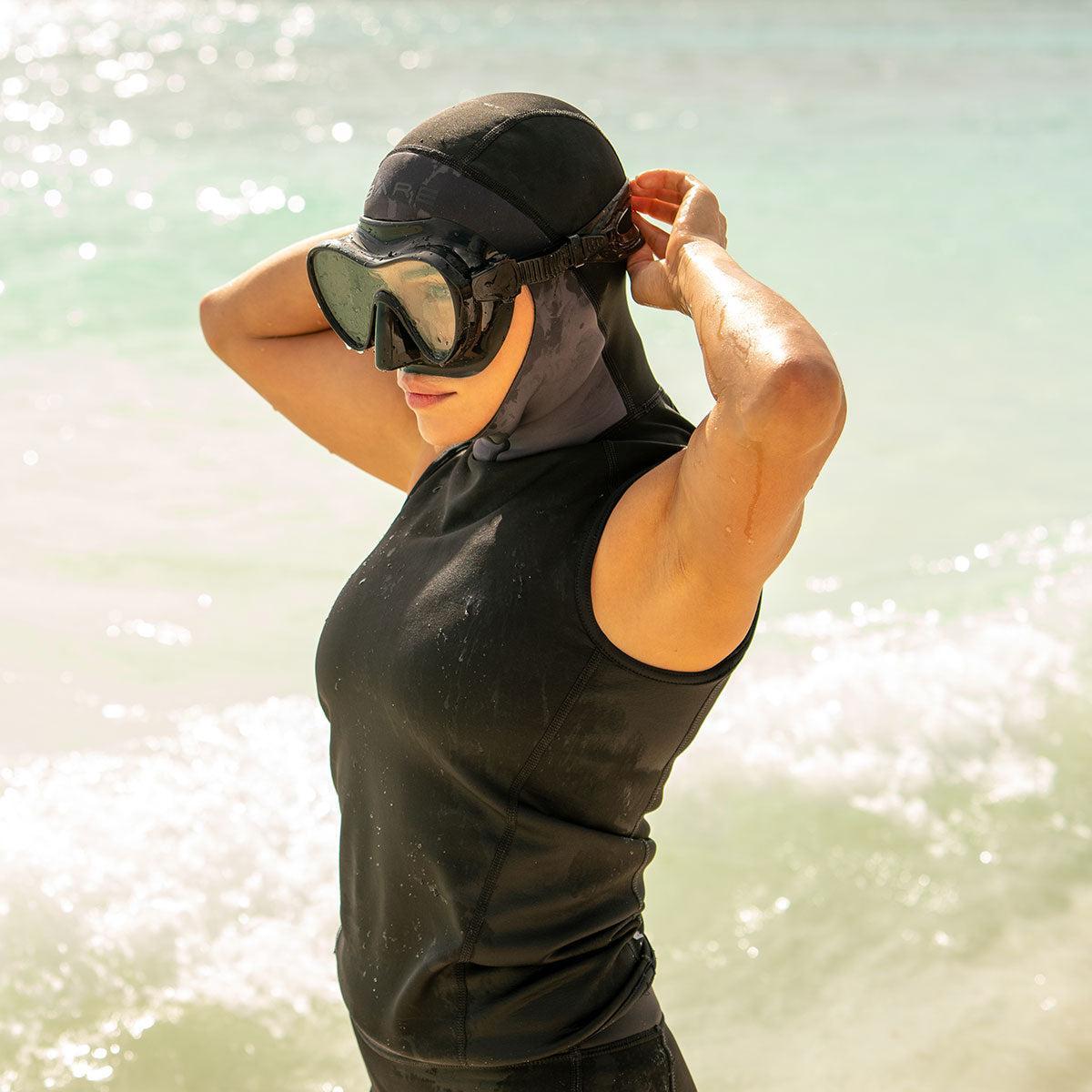 BARE Men's Exowear Hooded Vest, Pants, Gloves, Socks Package w/ FREE Wetsuit Hanger & Mask Strap-