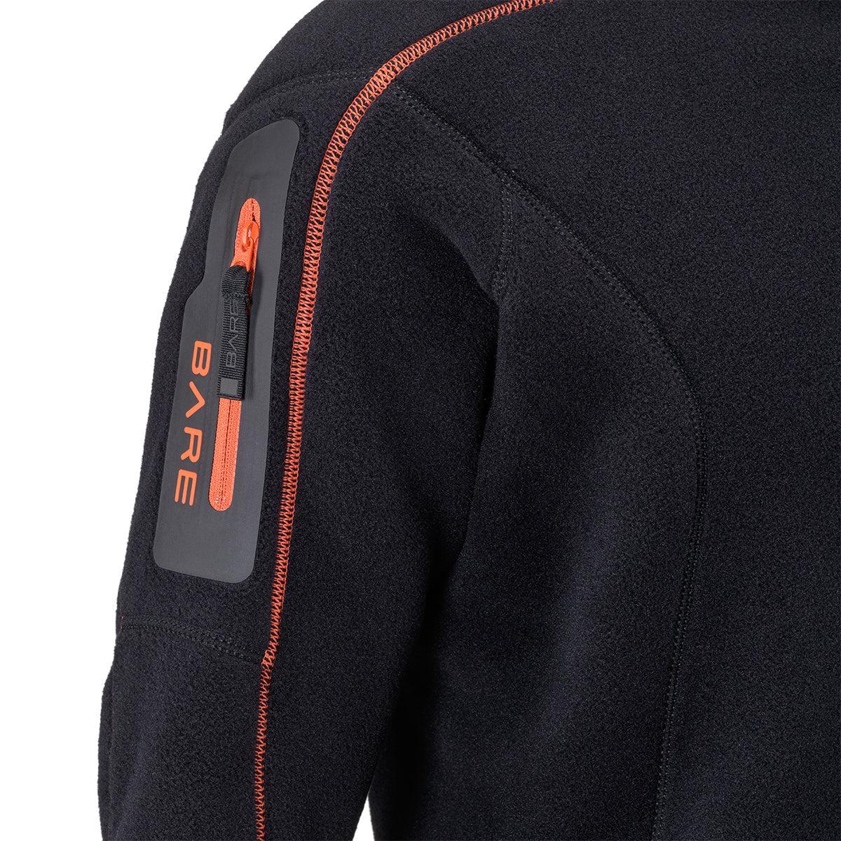 Bare Polar Stretch Mid-Layer Top Mens Black-