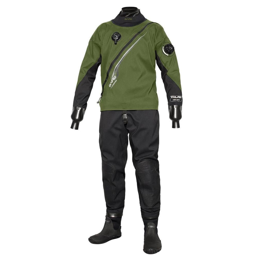 Bare Trilam Tech Diving Drysuit - Men-Olive-S-