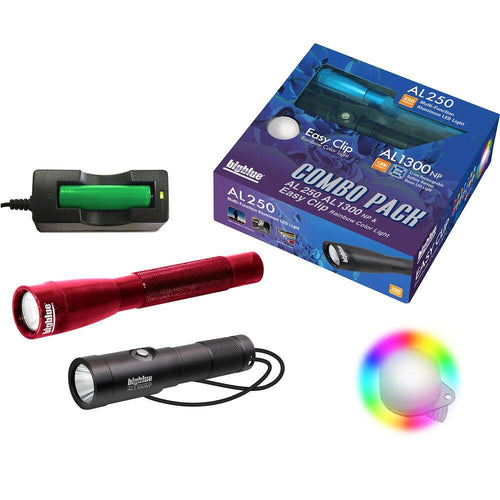 BigBlue Combo Pack: AL250 Red & AL1300NP & Easy Clip Rainbow-