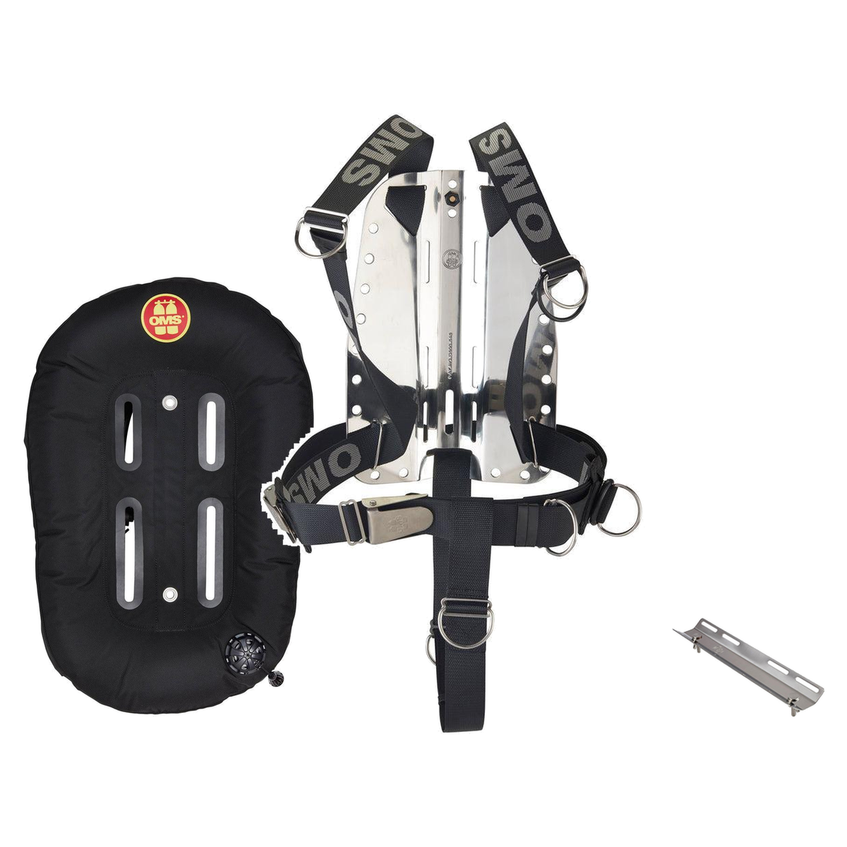 OMS Backplate and Wing Package – Performance Mono Wing + Stainless Steel Backplate with SmartStream Harness + Single Tank Ad…