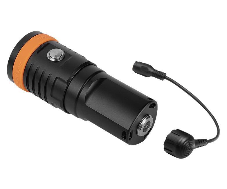 OrcaTorch D900V 2200 Lumen Four-Color Video Dive Light