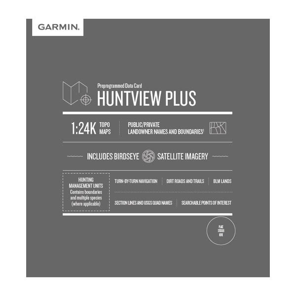 Garmin HuntView Plus Maps microSD Card – Alabama 25/26