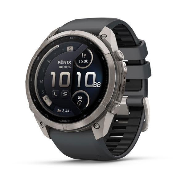 Garmin fenix 9 Pro – inReach, 51 mm Titanium with Graphite/Black Silicone Band
