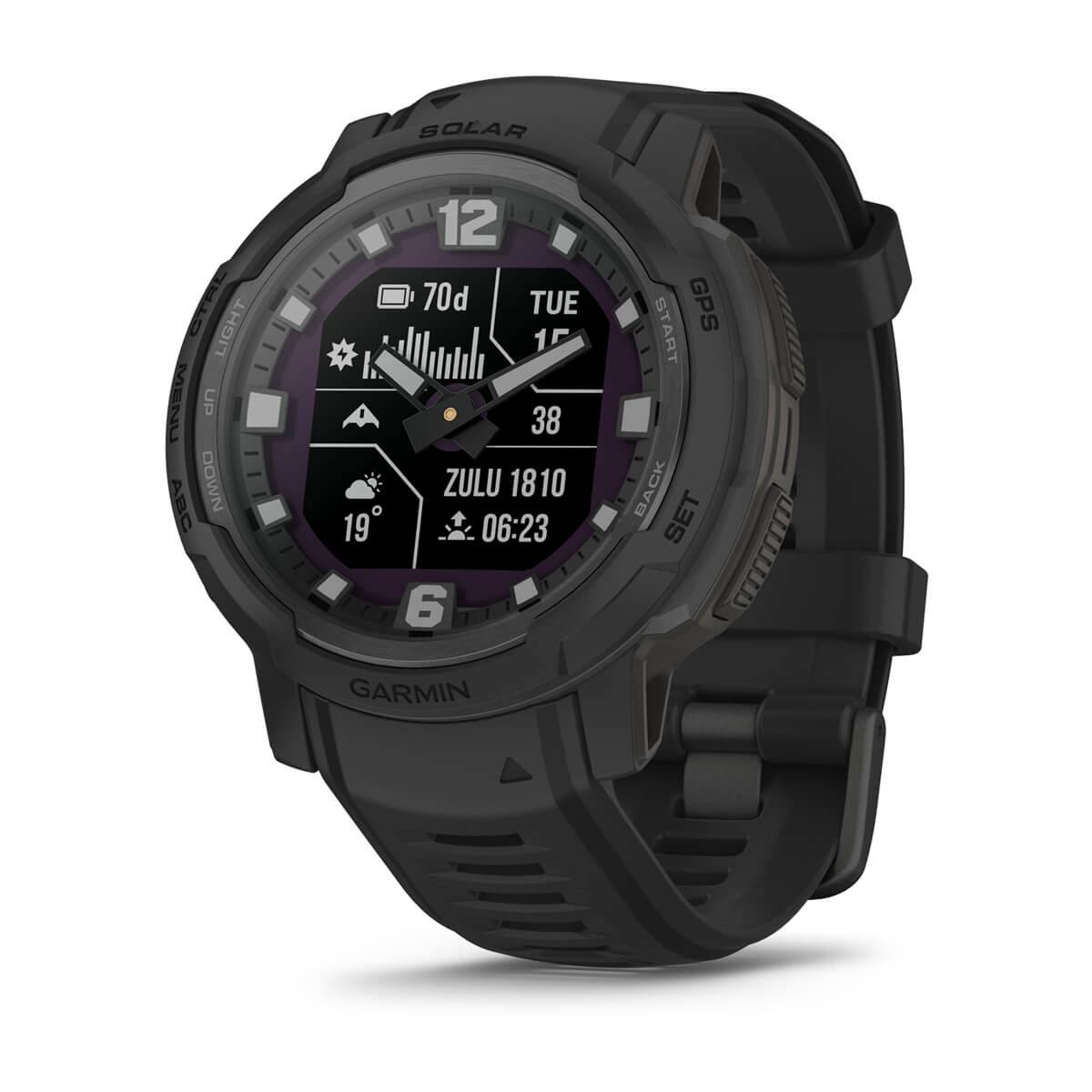 Garmin Instinct Crossover Hybrid GPS Smartwatch – Solar - Tactical / Black