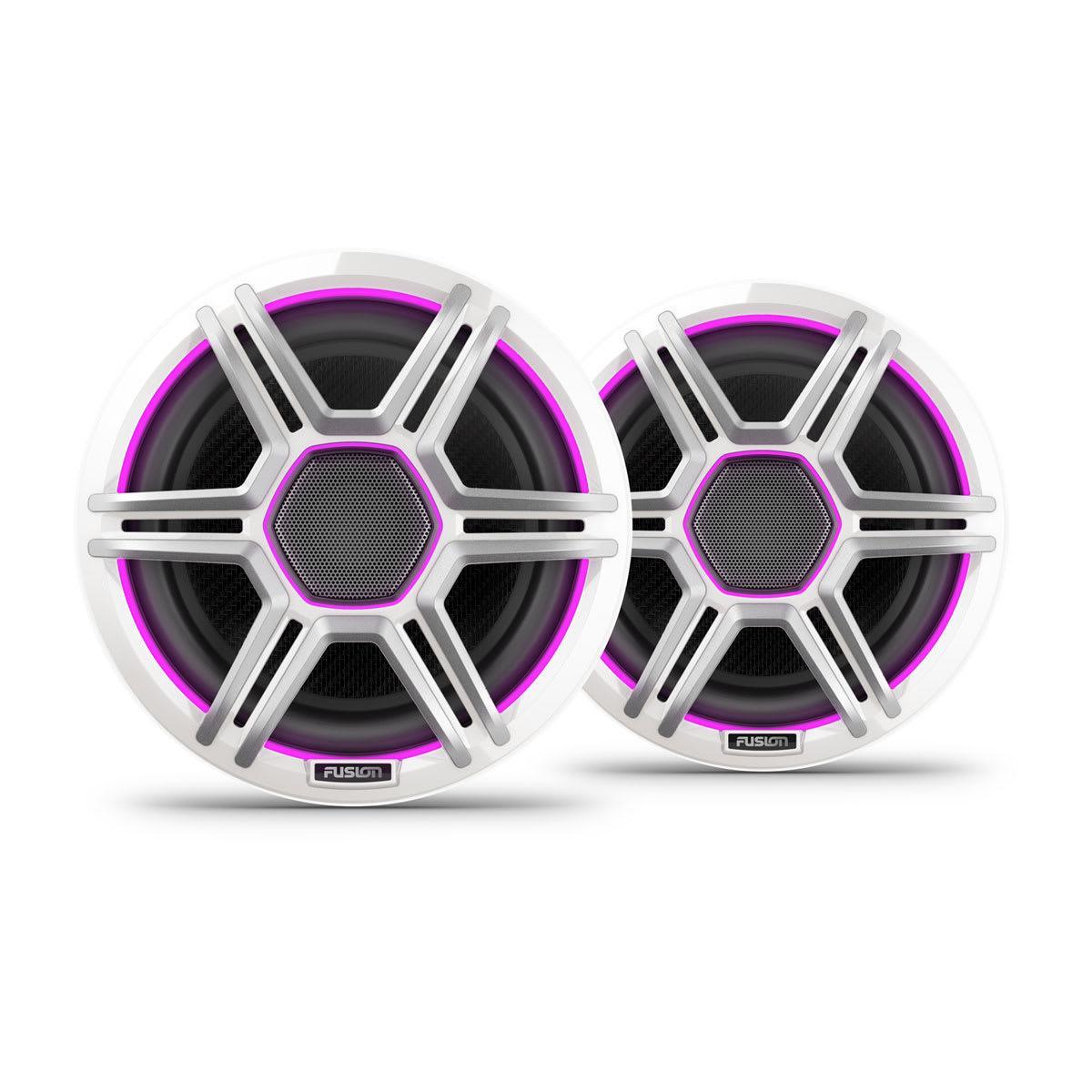 Fusion Apollo LED Marine Speakers, 7.7 in, Sports White Grilles (010-02918-11)
