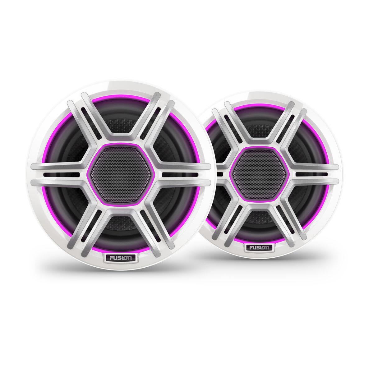 Fusion Apollo LED Marine Speakers, 6.5 in, Sports White Grilles (010-02918-01)