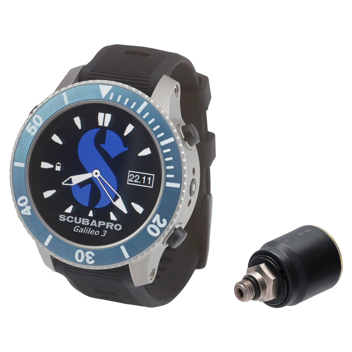 Scubapro Galileo 3 Titanium Dive Computer + Smart Pro Transmitter Package — includes Scubapro Galileo 3 Titanium Wrist Dive…