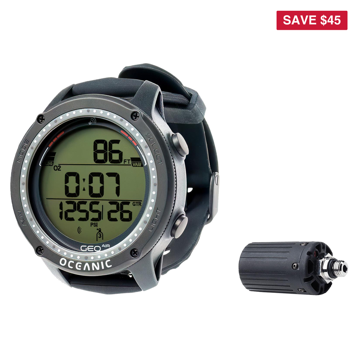 Oceanic Geo Air Dive Computer + Transmitter Package — includes Oceanic Geo Air, Watch Only, Oceanic Dive Computer Transmitte…