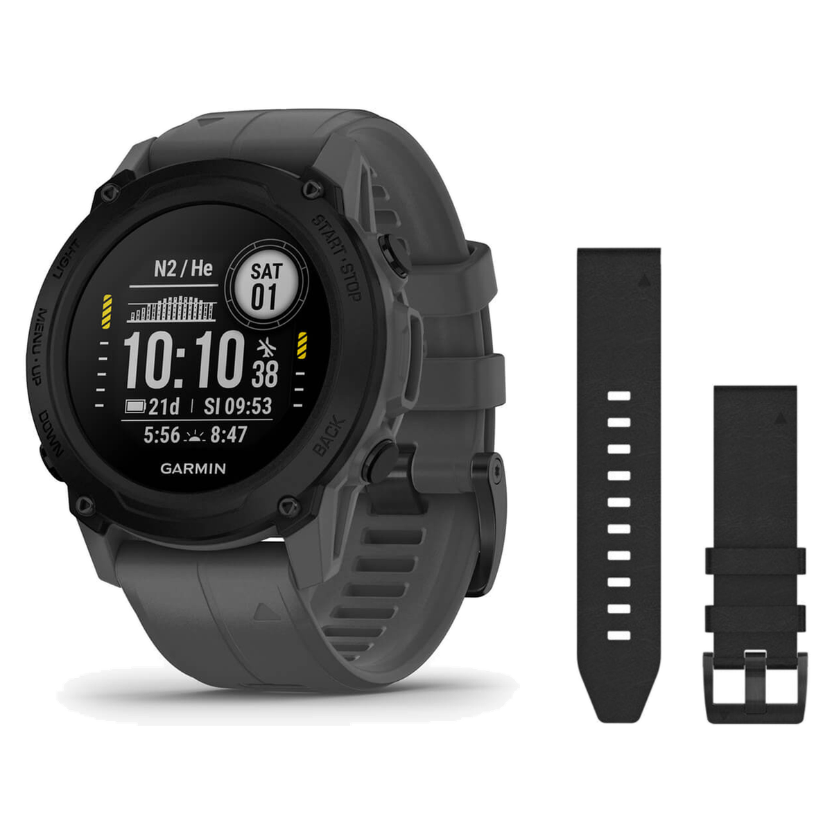 Garmin Descent G1 Dive Computer + QuickFit 22 Band Package — Standard, Slate Gray