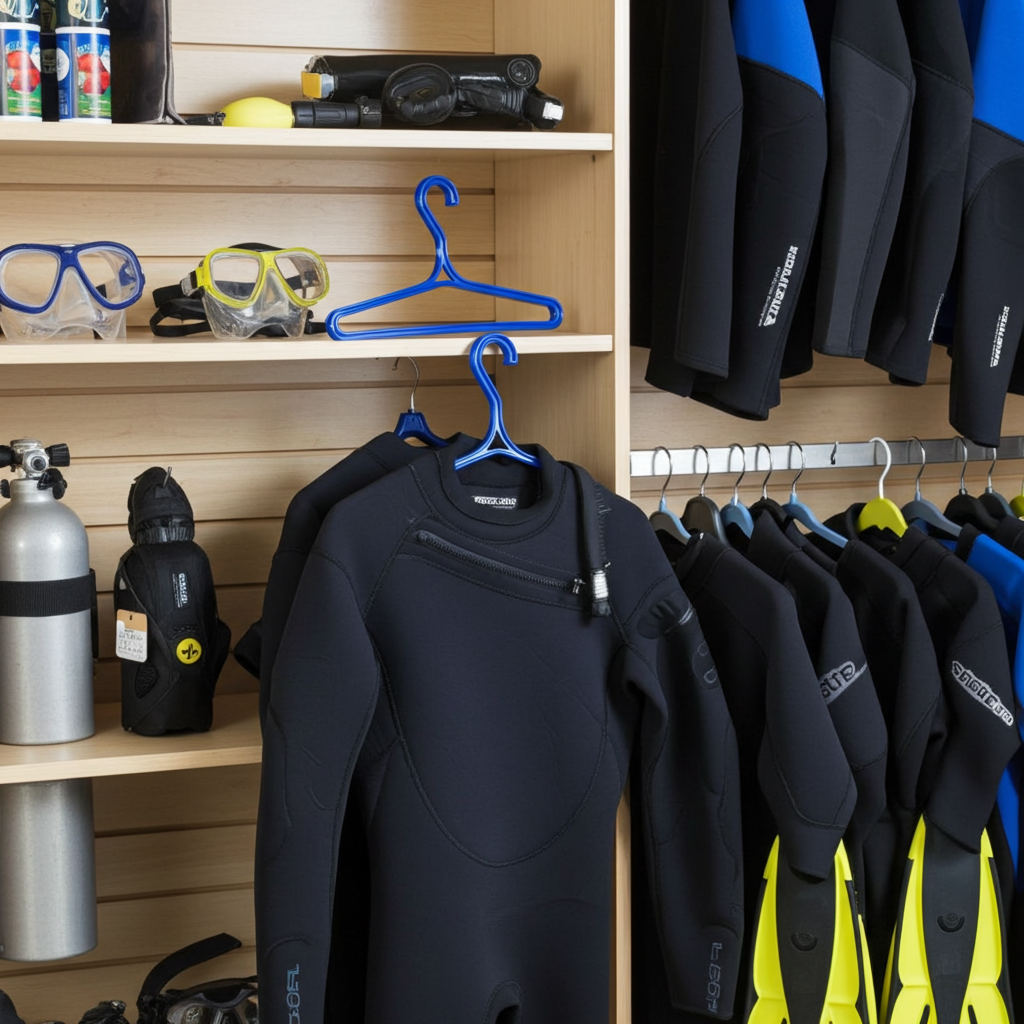 DiveCatalog Scuba Essentials - Wetsuit Hanger for Scuba Diving, Snorkeling, and Surfing