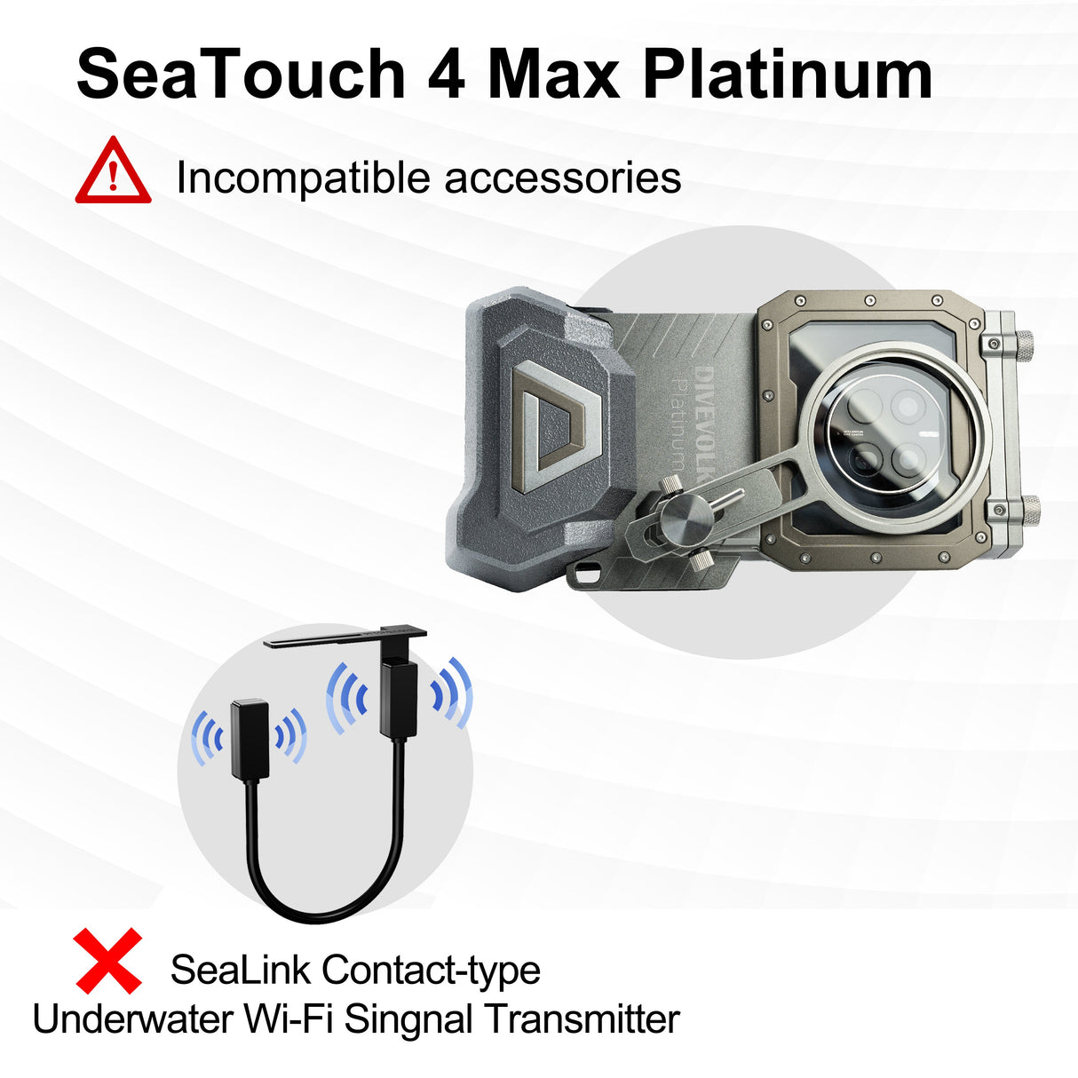 DiveVolk Sealink Contact Type Underwater Wifi Signal Transmitter-