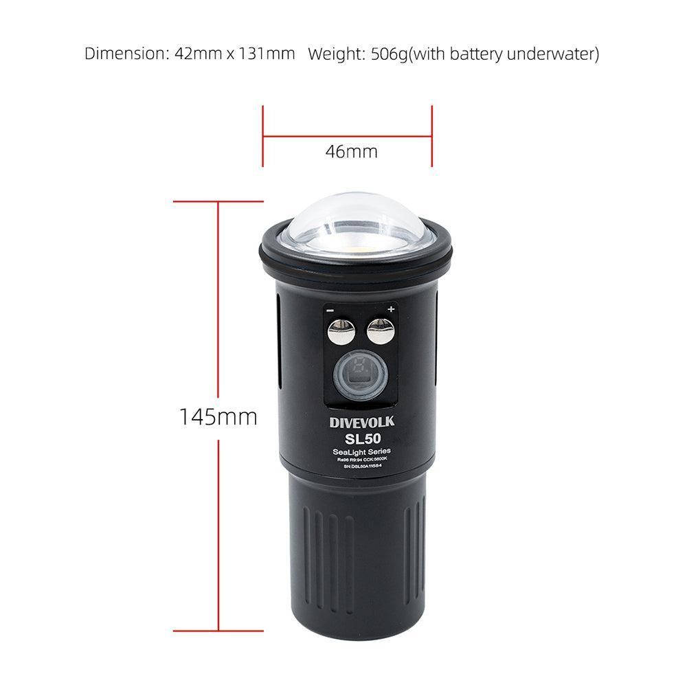 DiveVolk SL50 Video Light-