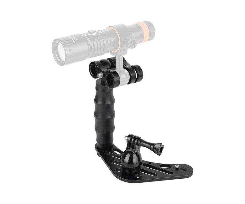 OrcaTorch H02 Underwater Camera Tray with Quick-Release Handle