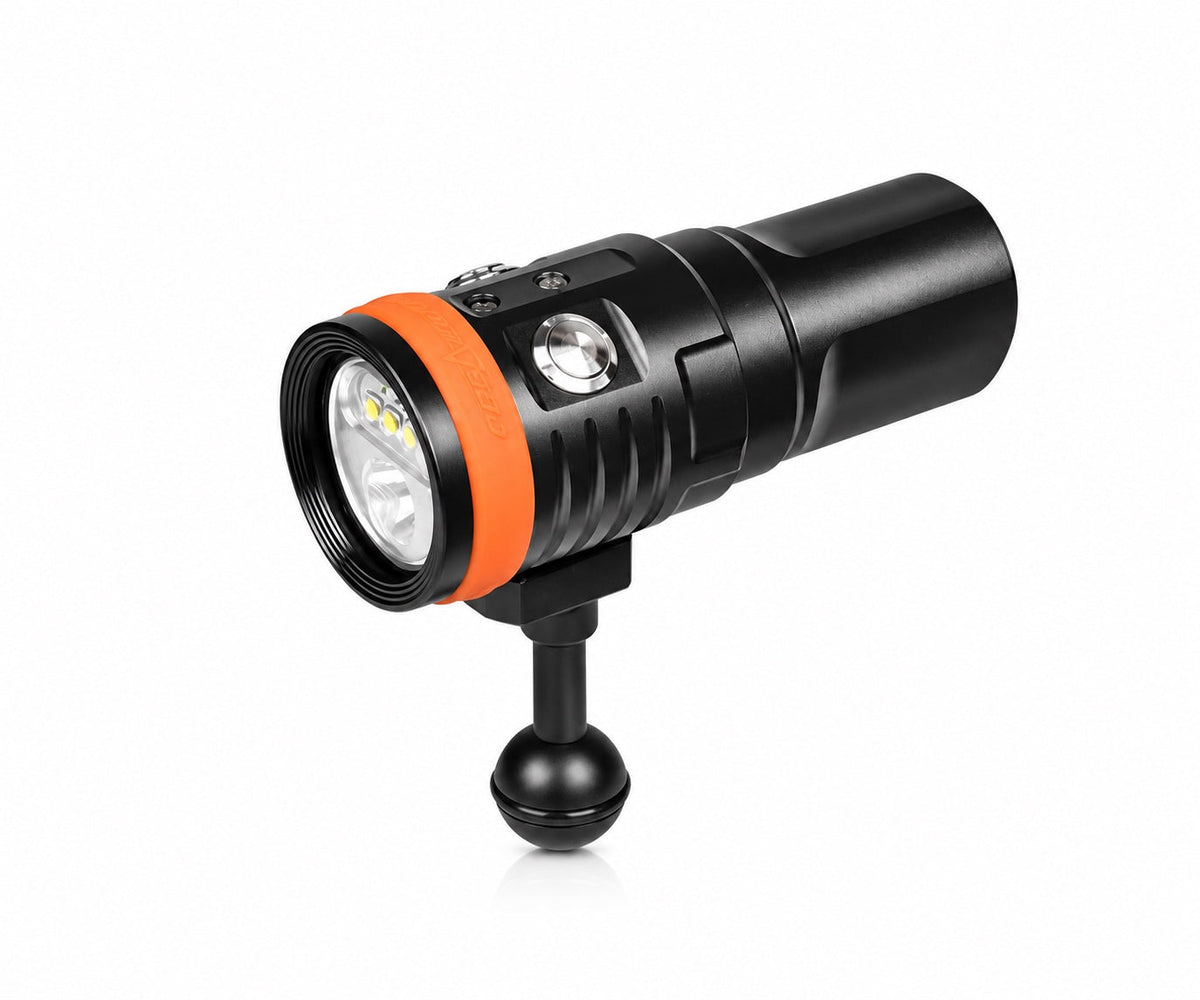 OrcaTorch D900V 2200 Lumen Four-Color Video Dive Light