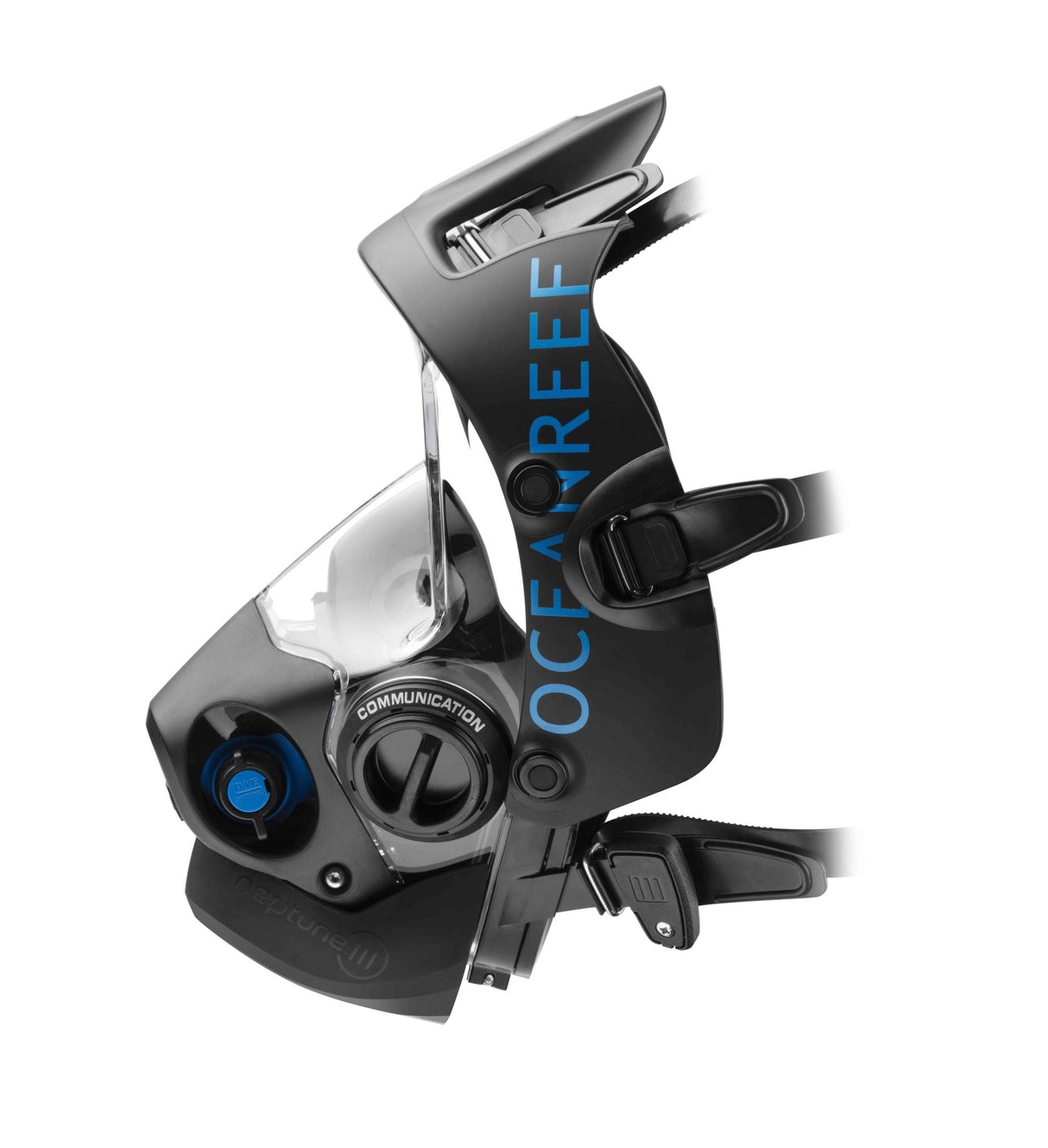 Ocean Reef Neptune III IDM - Diving Full Face Mask w/ int 2nd st, surface air valve, doffing handle, extender kit and multitool