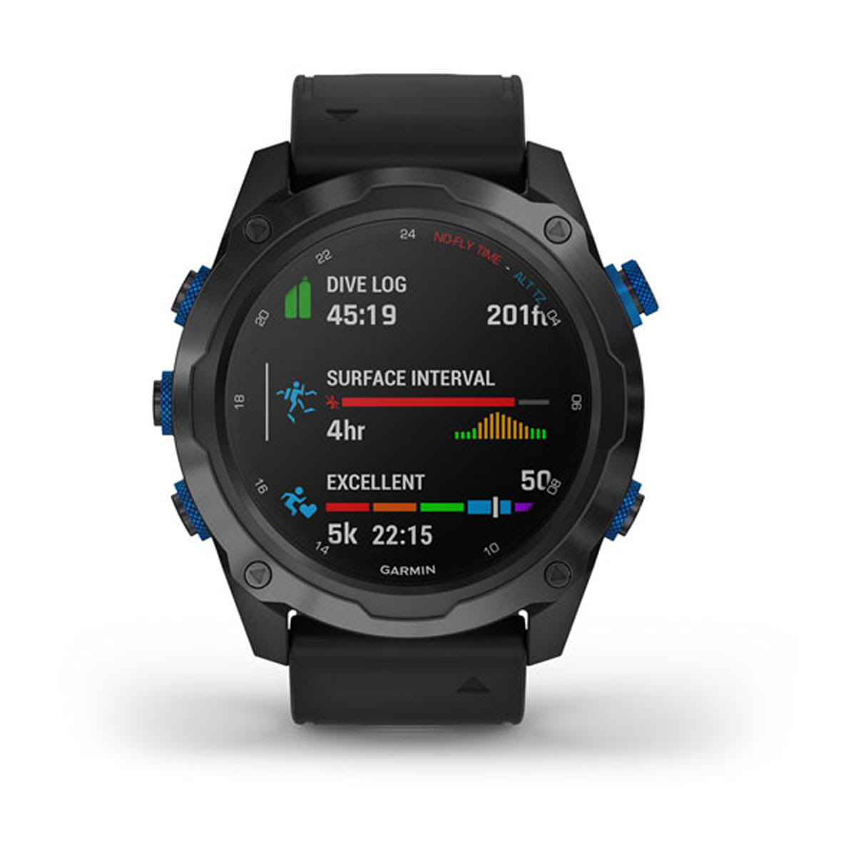 Garmin Descent Mk2i Titanium Carbon Gray DLC with Black Band Dive Computer-