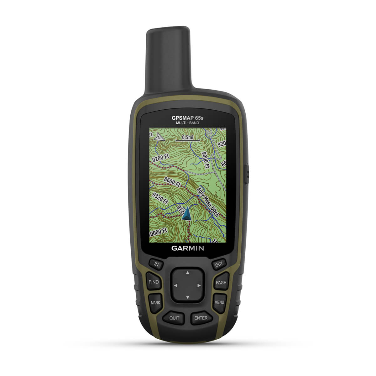 Garmin GPSMAP 65s, Multi-Band/Multi-GNSS Handheld with Sensors-