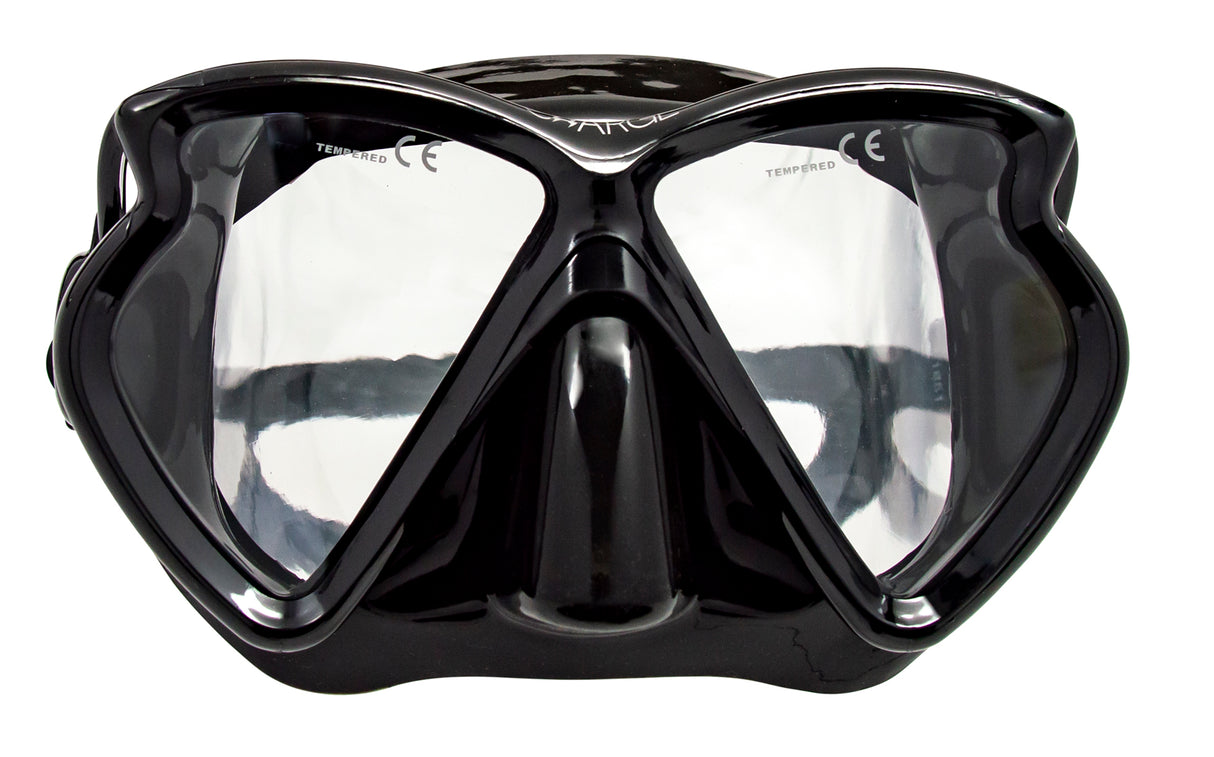Genesis Charge Dive Mask-Black Silicone-