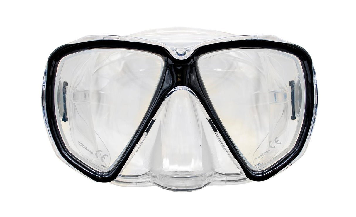 Genesis Glance Dive Mask with Purge-Black-