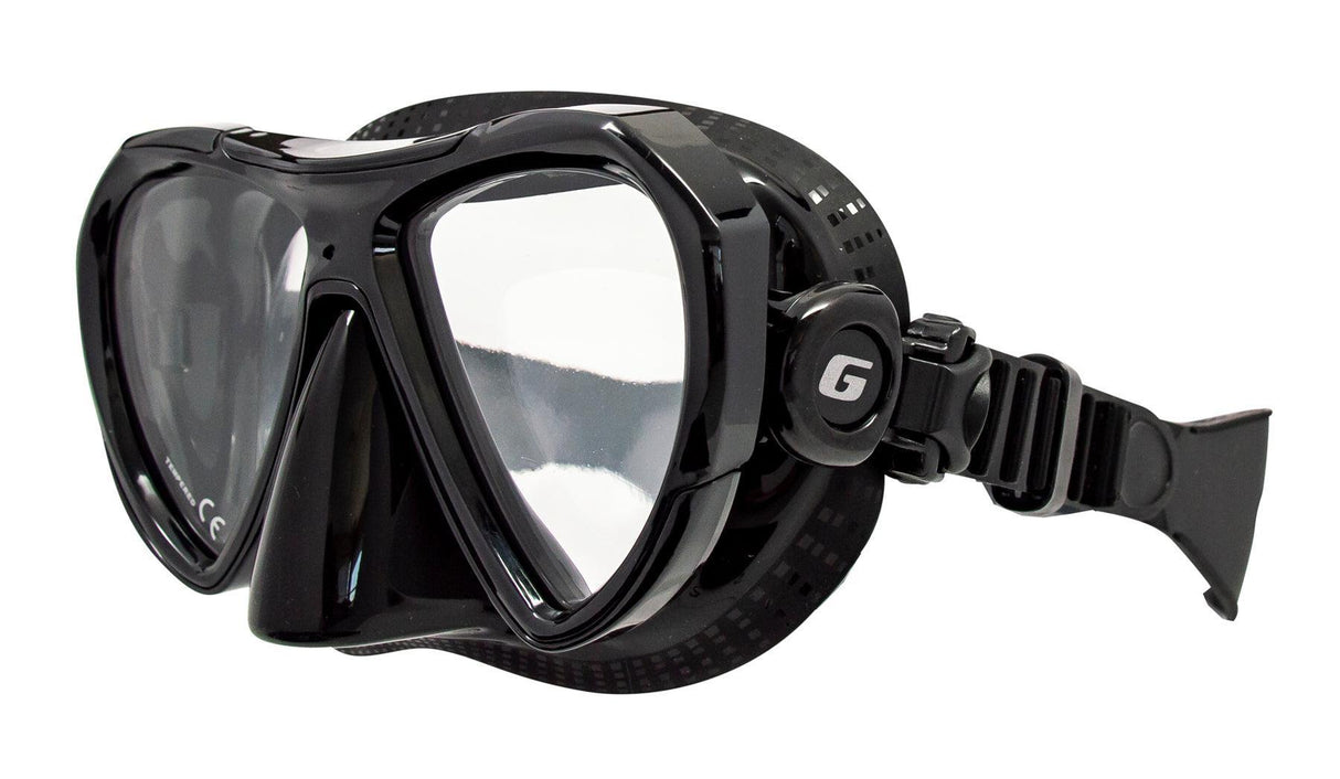 Genesis Icon Diving Mask-Black Silicone-