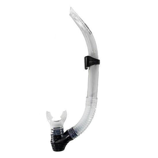 Genesis Surf Super-Flex Snorkel for Scuba Diving and Snorkeling-Clear-