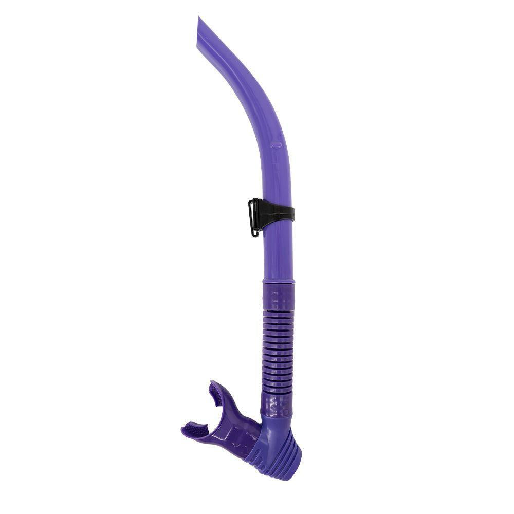 Genesis Surf Super-Flex Snorkel for Scuba Diving and Snorkeling-Ultra Violet Silicone-