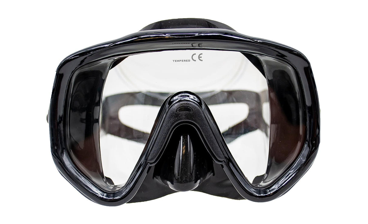 Genesis Tatura Dive Mask-Black Silicone-