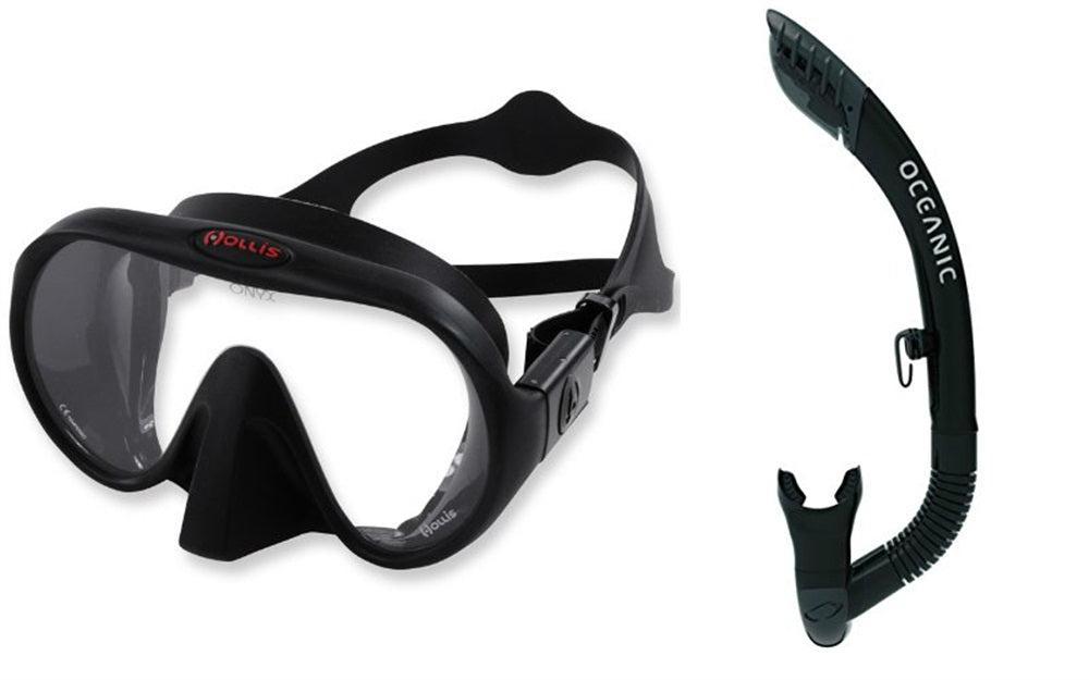 Hollis M1 Frameless Mask & Oceanic Ultra-Dry 2 Snorkel-