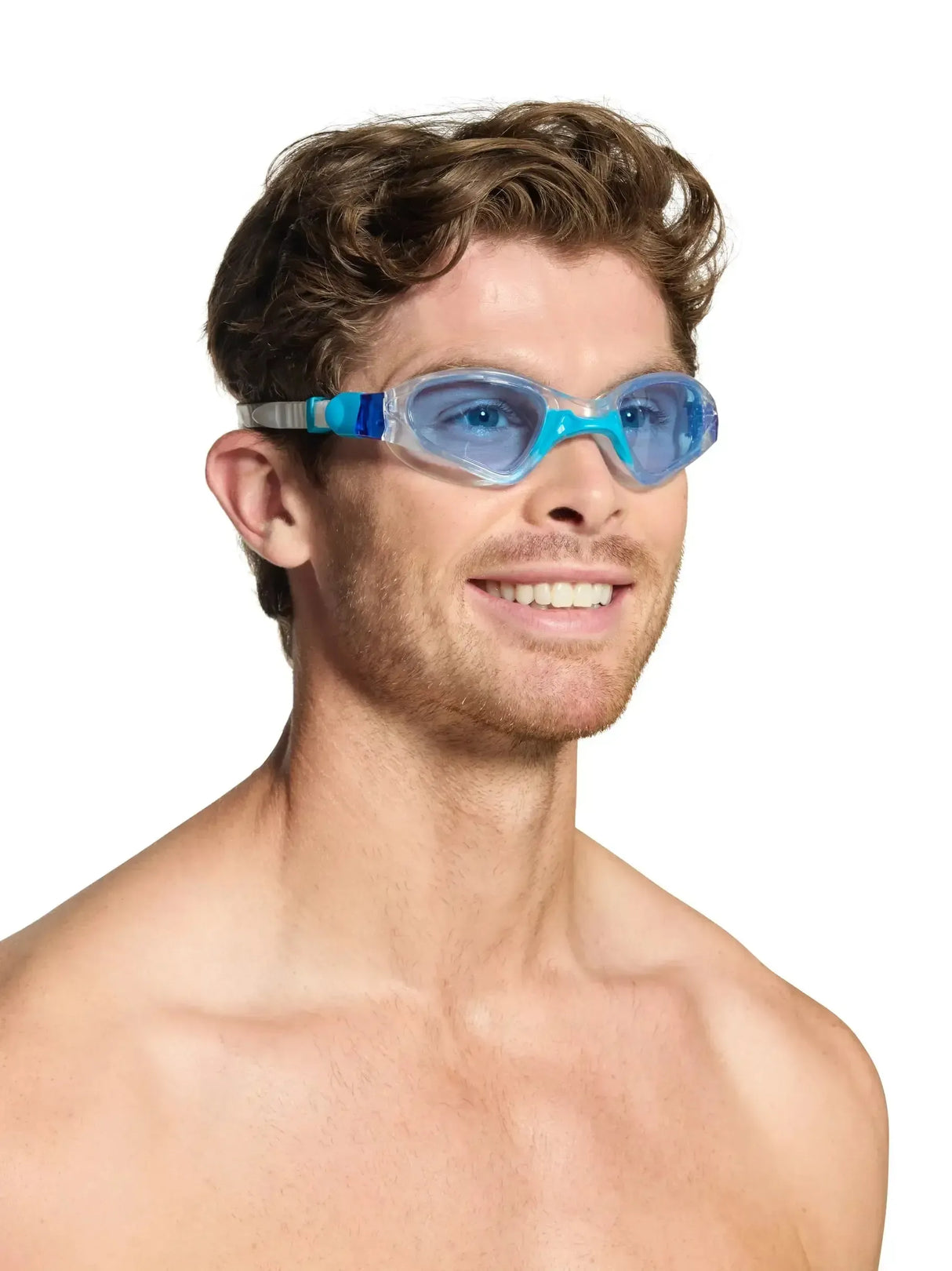 Zoggs Spectra Low Profile Swim Goggles with Curved Anti-Fog Lenses