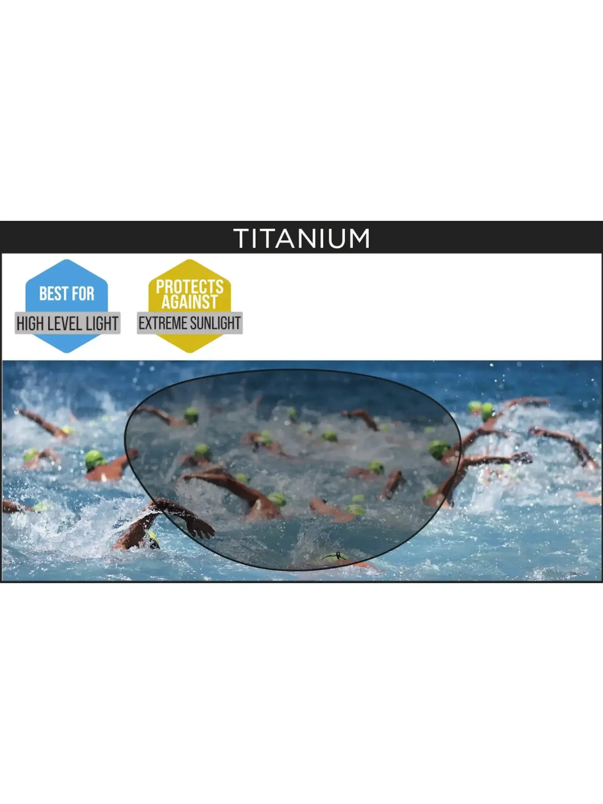 Zoggs Predator Titanium Racing Swim Goggles with Mirror Lenses