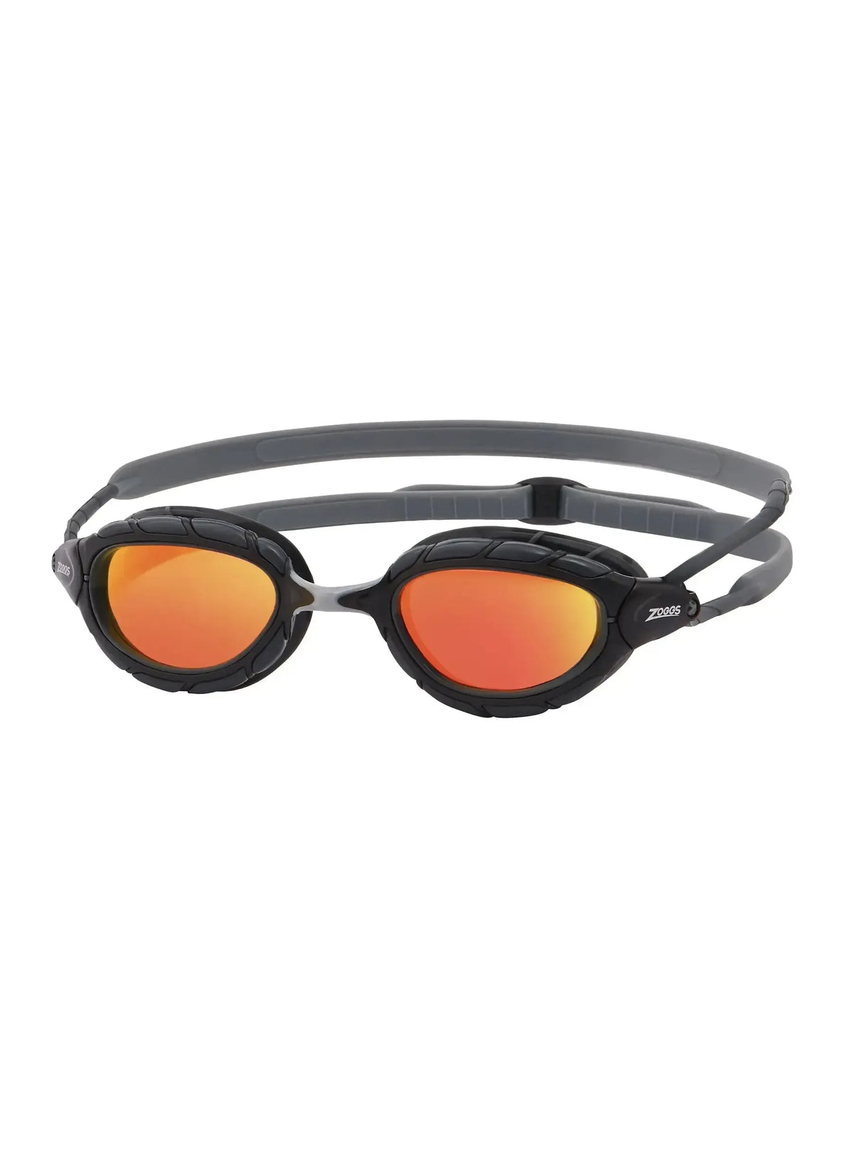 Zoggs Predator Titanium Racing Swim Goggles with Mirror Lenses