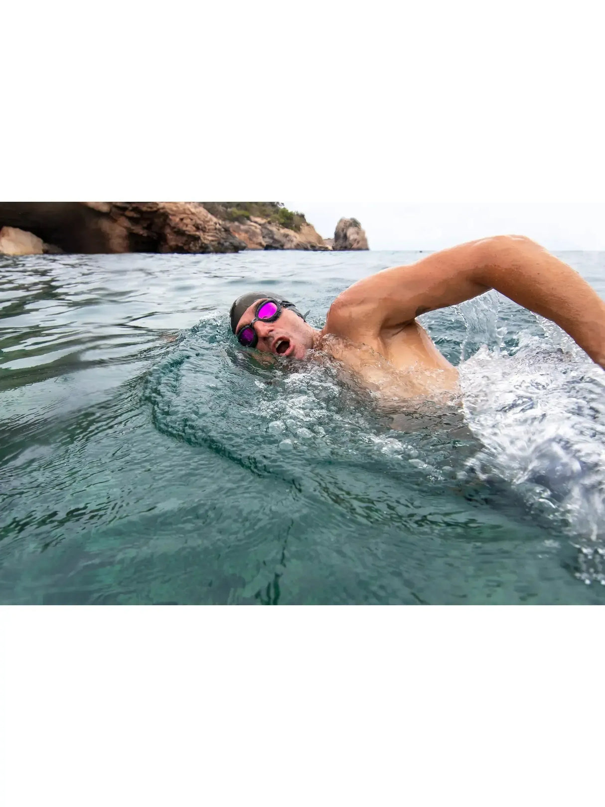 Zoggs Predator Titanium Racing Swim Goggles with Mirror Lenses