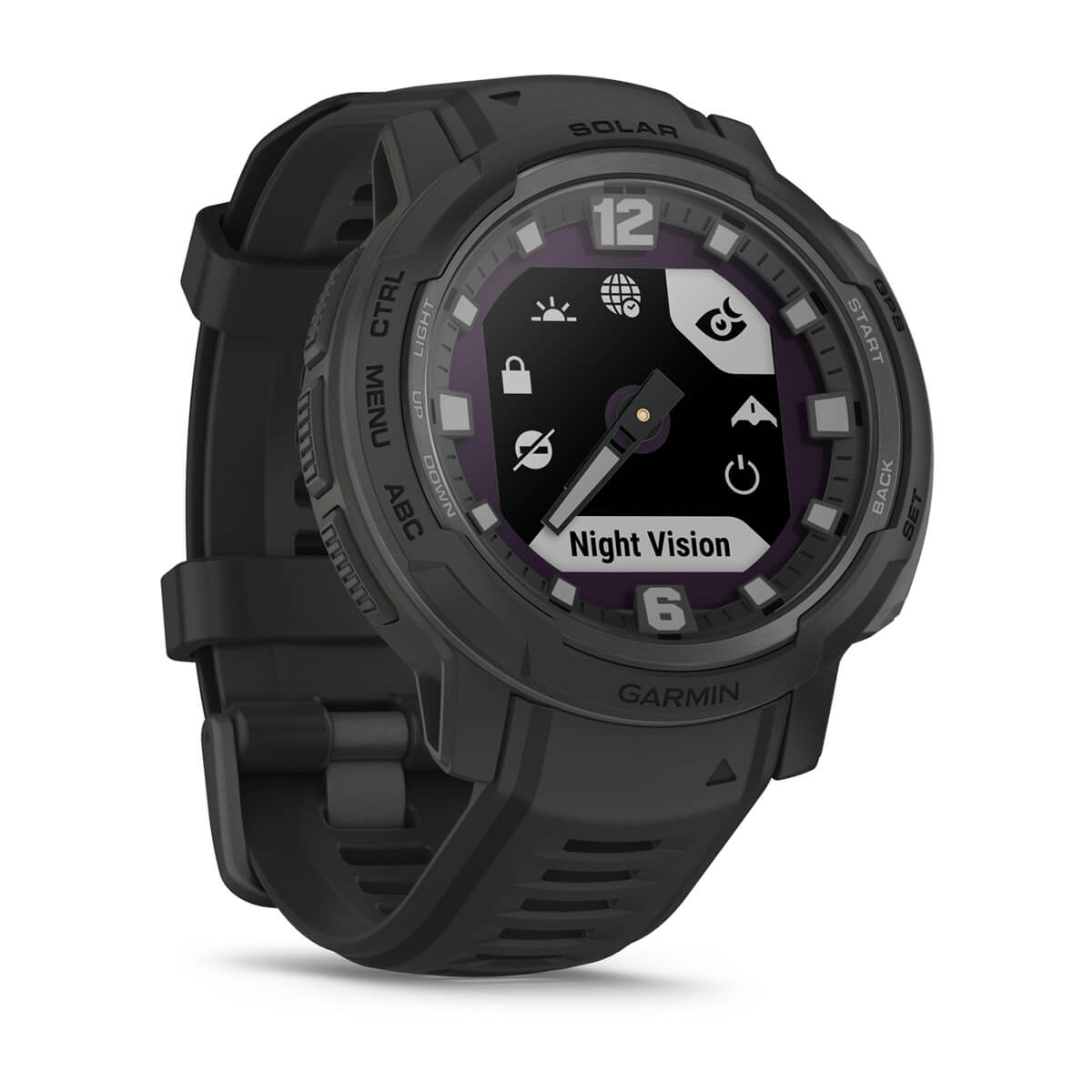 Garmin Instinct Crossover Hybrid GPS Smartwatch – Solar - Tactical / Black