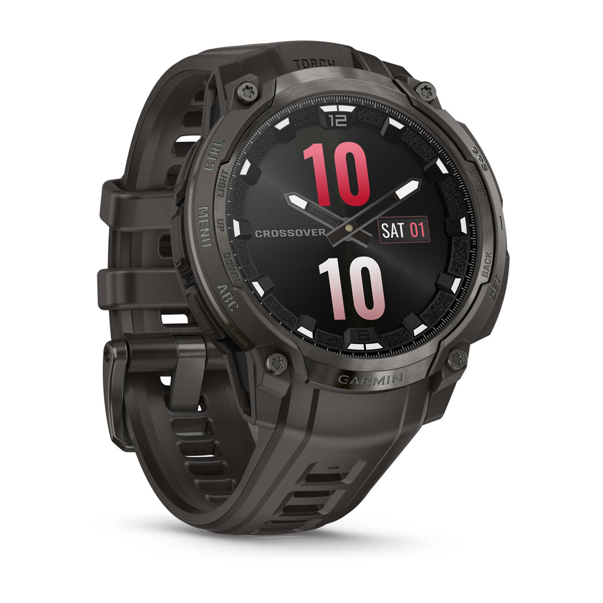 Garmin Instinct Crossover Hybrid GPS Smartwatch – AMOLED / Charcoal