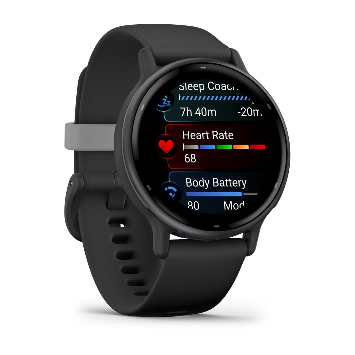 Garmin vívoactive 5 AMOLED GPS Fitness Smartwatch – Black and Slate